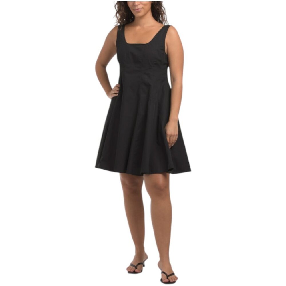 THEORY Sleeveless Seam Flare Dress